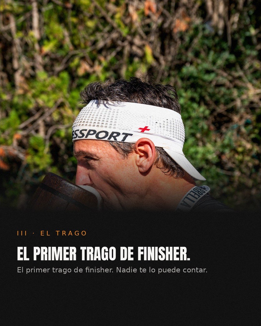 El primer trago de finisher