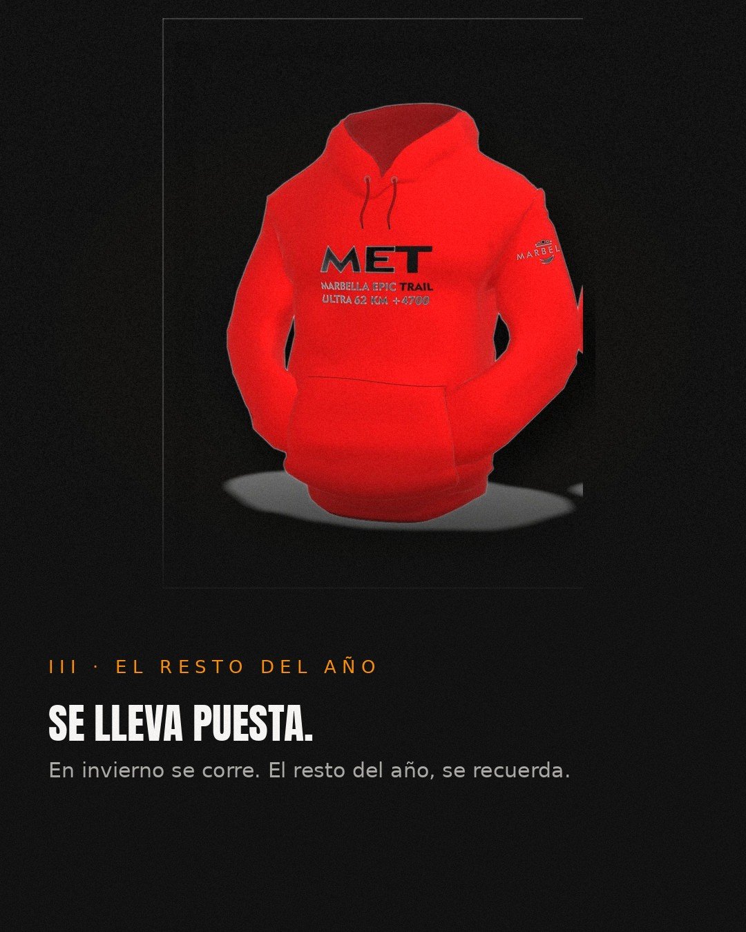 Sudadera finisher roja, edición II
